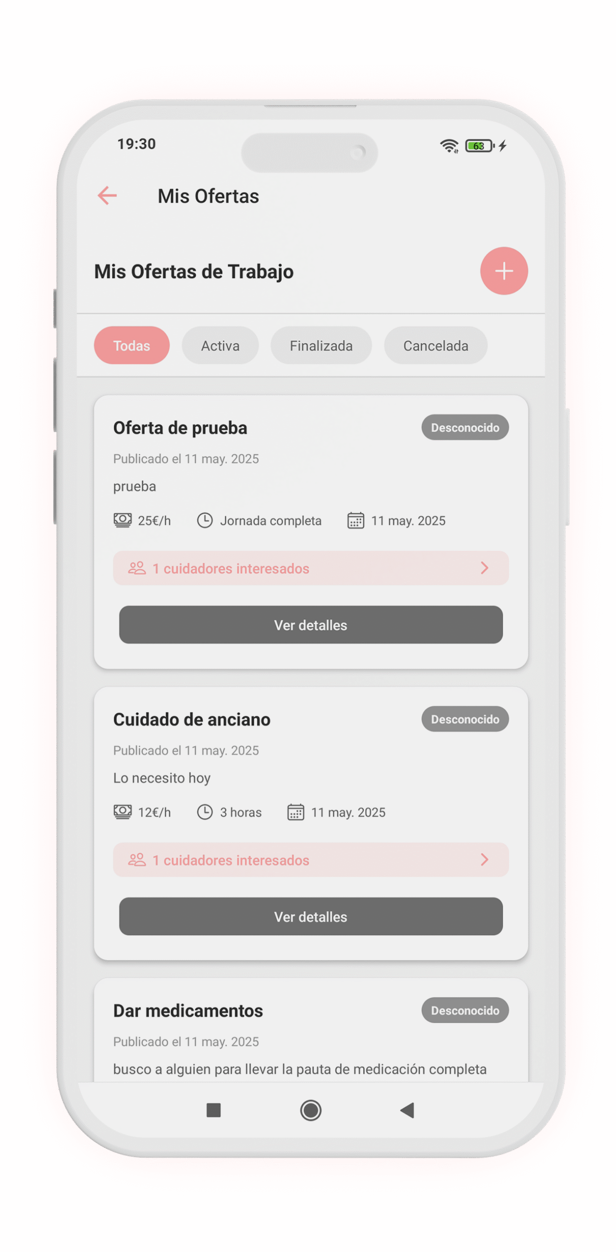 Publica ofertas de trabajo